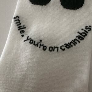 Curaleaf socks smiley face “ smile, you’re on Cannabis